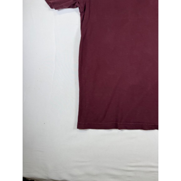 Carhartt Burgundy Short Sleeve Pocket T Shirt Mens Medium Original Fit - Picture 8 of 11